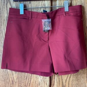 NWT White House Black Market Burnt Orange / Rust Size 12 Shorts